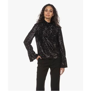 Zadig & Voltaire Tummy Sequin Blouse Top